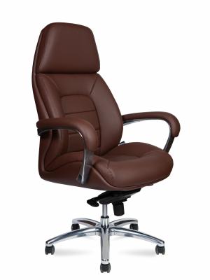 Кресло офисное / Grand brown / коричневая экокожа