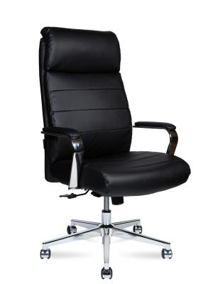 Кресло офисное / Atlant / черная экокожа