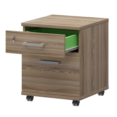 Тумба подкатная файловая Аргентум НТ-330.ФЛ Дуб сафари (430x442x583)