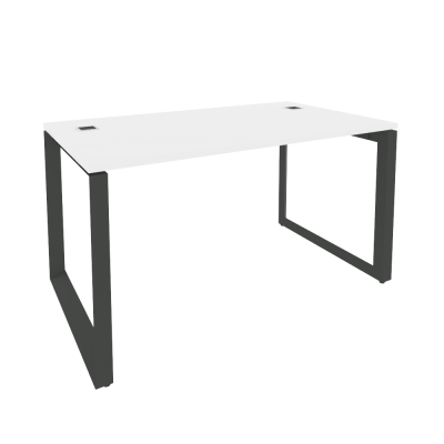 Onix Direct Стол рабочий руководителя на О-образном м/к O.MO-SRR-3.8 Белый Бриллиант/Металл Антрацит