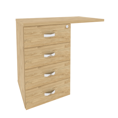 Onix Direct Тумба приставная (универсальная л/пр) O.TPU-4 Тиквуд Светлый 842*460*750