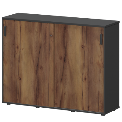 Тумба-купе Смарт СМТ-15.11К Тип1 Графит/Таксония (1496x444x1150)