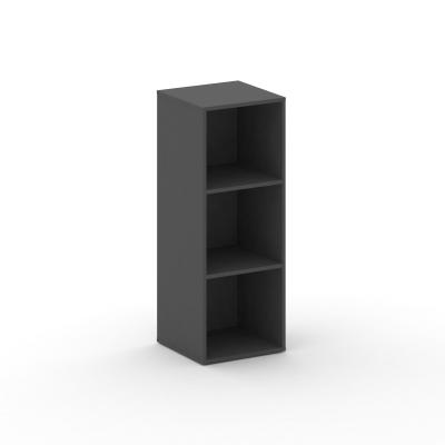 Cross Стеллаж узкий средний CRU.SU-200 МДФ Базальт/Базальт 450*442*1202