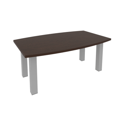 First Стол переговорный KPRG-2 Венге Цаво/Металл Серый 1800*1100*750