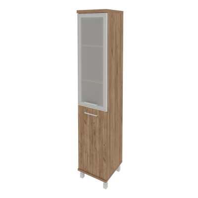 First Шкаф высокий узкий правый KSU-1.2 R (R) Дуб Табак 401*432*2060