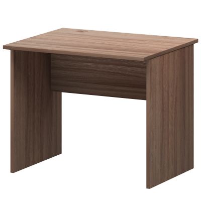 Стол с кабель каналом слева Арго А-001.К.ЛВ Темный шимо (900x730x760)