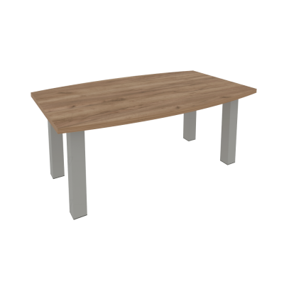 First Стол переговорный KPRG-2 Дуб Табак/Металл Серый 1800*1100*750