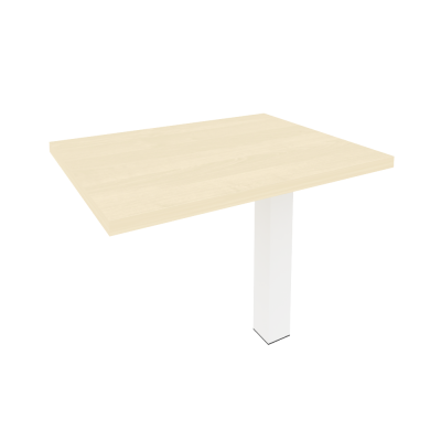 First Брифинг-приставка KB-4 Клен/Металл Белый 900*700*765