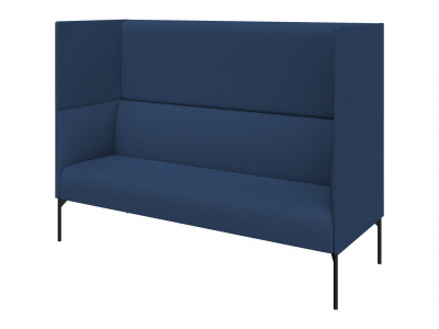Диван 3-местный высокий, Бридж, Brd3H-2, sweet_blue, ткань: рогожка