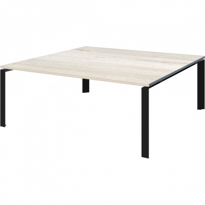 Стол переговорный на м/каркасе  Аргентум-МП НТМП.П-180.11 Сосна винтер/Антрацит (1800x1100x750)