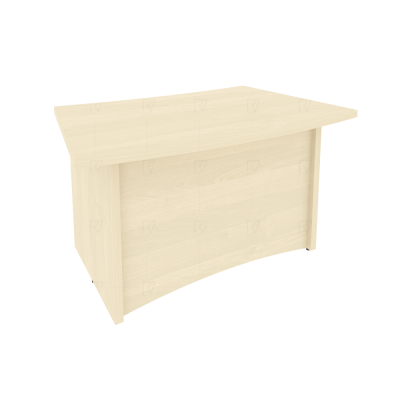 First Стол руководителя криволинейный KSR-5 Клен 1400*900*765