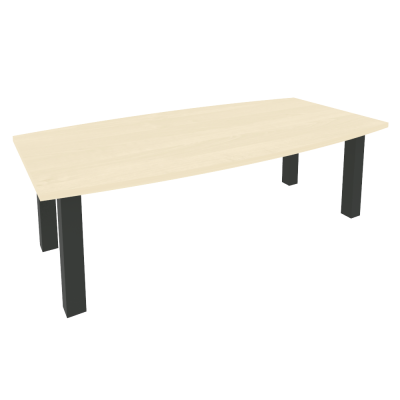 First Стол переговорный KPRG-1 Клен/Металл Антрацит 2400*1200*750