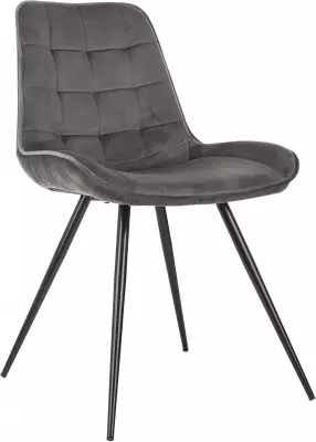 Стул для дома Бюрократ CH-K2 т.серый Holland 18 металл черный на ножках (CH-K2_1/HL18)