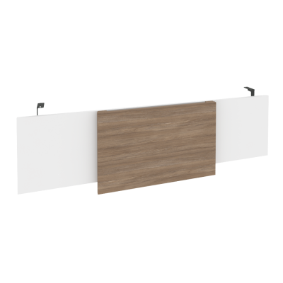 Onix Direct Царга стола руководителя O.M-CSR-5 Белый Бриллиант/Дуб Аризона/Металл Антрацит 1540*450*