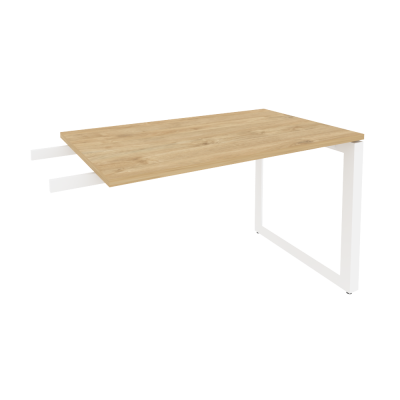 Onix Direct Брифинг-приставка на О-образном м/к O.MO-BR-11 Тиквуд Светлый/Металл Белый 1180*720*750