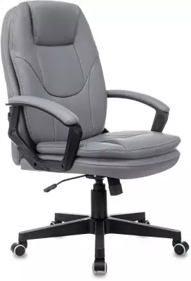 Кресло руководителя Бюрократ CH-868N серый экокожа крестов. пластик