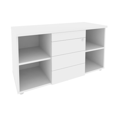 Onix Direct Тумба сервисная с ящиками TIP-ON O.TS-11 TIP Белый Бриллиант 1100*460*598