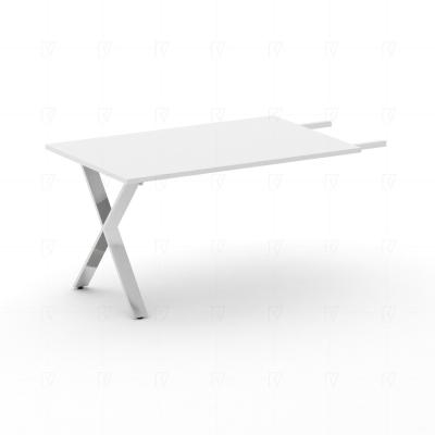 Cross Брифинг-приставка CRF.BR-3 Белый/Нерж. Сталь 1400*900*750