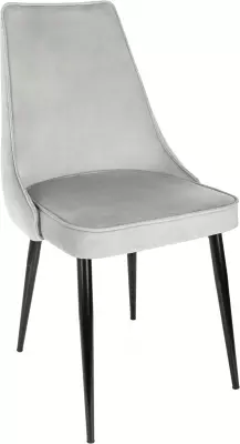 Стул для дома Бюрократ CH-K4 св.серый Holland 09 металл черный на ножках (CH-K4_1/HL09)