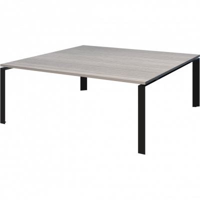 Стол переговорный на металлокаркасе Аргентум-МП НТМП.П-160.11 Лиственница/Антрацит (1600x1100x750)