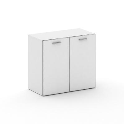 Fresco Шкаф широкий низкий FR.ST-302 white Белый Бриллиант/Лакобель Белый/Хром 896*460*807