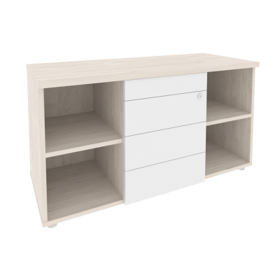 Onix Direct Тумба сервисная с ящиками TIP-ON O.TS-11 TIP Денвер Светлый/Белый Бриллиант 1100*460*598