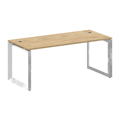 Onix Direct Lux Стол руководителя О-обр. м/к M-O.MO-SRR-5.8 Тиквуд Светлый/Нержавеющая Сталь/Хром 17