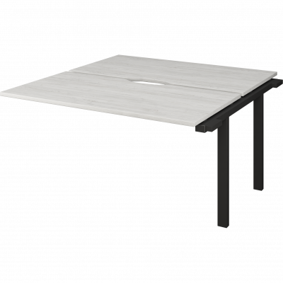 Модуль двойной на металлокаркасе Аргентум-МП НТМП.ПО.Б2-160Э Сосна винтер/Антрацит (1600x1496x750)