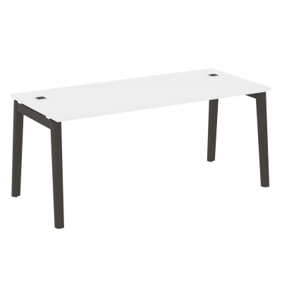 Onix Wood Direct Стол руководителя OW.SRR-5.8 Белый Бриллиант/Дуб Темный/Металл Антрацит 1780*800*75
