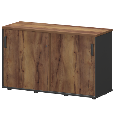 Тумба-купе Смарт СМТ-12К Тип2 Графит/Таксония (1236x444x750)