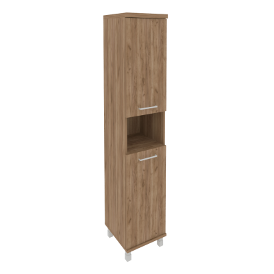 First Шкаф высокий узкий левый KSU-1.5 (L) Дуб Табак 401*432*2060
