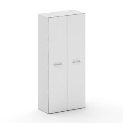 Cross Шкаф широкий высокий CR.ST-103 white Белый Бриллиант/Лакобель Белый 896*460*2000