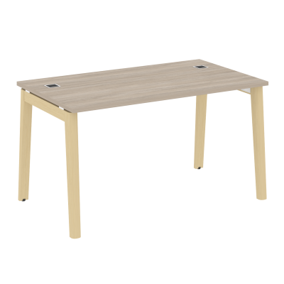 Onix Wood Direct Стол руководителя OW.SRR-3.8 Дуб Аттик/Дуб Светлый/Металл Белый 1380*800*750