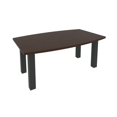 First Стол переговорный KPRG-2 Венге Цаво/Металл Антрацит 1800*1100*750