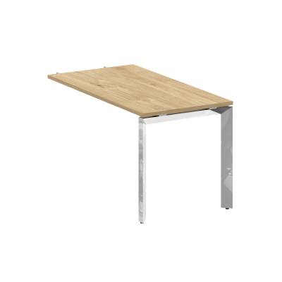 Onix Direct Lux Брифинг-приставка П-обр. м/к M-O.MP-BR-13 Тиквуд Светлый/Нержавеющая Сталь/Хром 1380