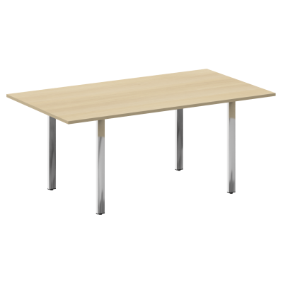 Metal System Direct Стол перег. П-обр. м/к БП.ПРГ-180 Акация Лорка/Нержавеющая Сталь 1800*1000*750