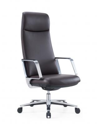 Кресло офисное / Vertu / черная экокожа