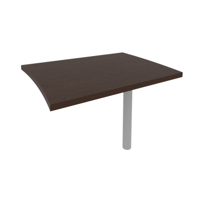 First Брифинг-приставка KB-3 Венге Цаво/Металл Серый 1004*804*765