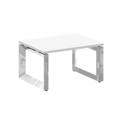 Onix Direct Lux Стол журнальный О-обр. м/к M-O.MO-SJ-1 Белый Бриллиант/Нержавеющая Сталь/Хром 780*60