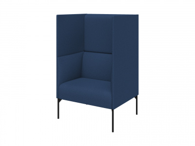 Кресло высокое, Бридж, Brd1H-2-800, sweet_blue, ткань: рогожка