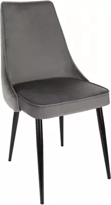 Стул для дома Бюрократ CH-K4 т.серый Holland 18 металл черный на ножках (CH-K4_1/HL18)