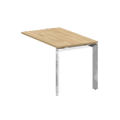 Onix Direct Lux Брифинг-приставка П-обр. м/к M-O.MP-BR-11 Тиквуд Светлый/Нержавеющая Сталь/Хром 1180