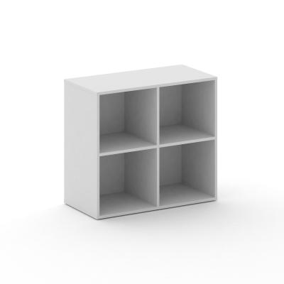 Cross Стеллаж широкий низкий CRU.ST-300 МДФ Белый Бриллиант/Белый бриллиант 896*442*807