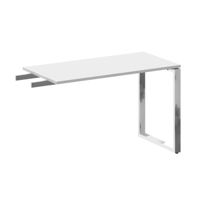 Metal System Direct Брифинг-приставка БО.ПР-4 Белый/Нержавеющая Сталь 1200*600*750