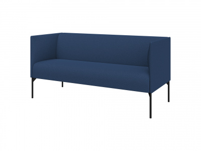 Диван 2-местный, Бридж, Brd2-2-1650, sweet_blue, ткань: рогожка