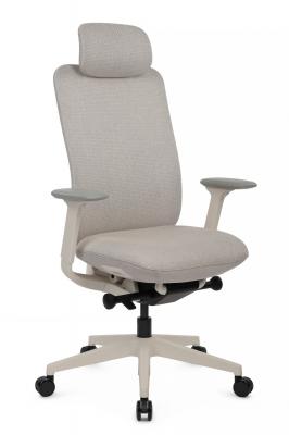 Кресло Antler EAN-001AW Белый пластик/Светло-бежевый