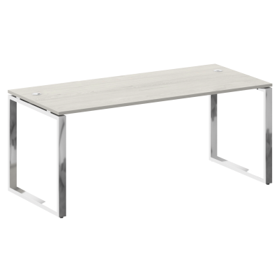 Metal System Direct Стол рабочий руковод. О-обр. м/к БО.СРР-5.8 Дуб Наварра/Нержавеющая Сталь 1800*8