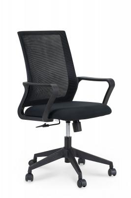 Кресло офисное / Стронг LB / черный пластик / черная сетка / черная ткань