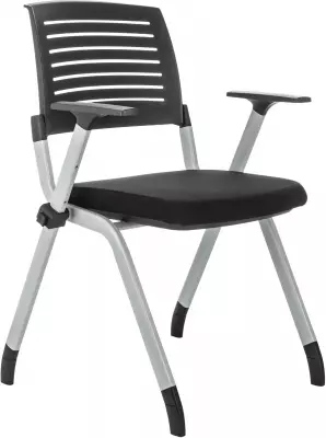 Стул Бюрократ X-Click черный на ножках металл серый