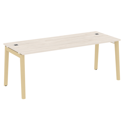 Onix Wood Direct Стол руководителя OW.SRR-6.8 Денвер Светлый/Дуб Светлый/Металл Белый 1980*800*750
